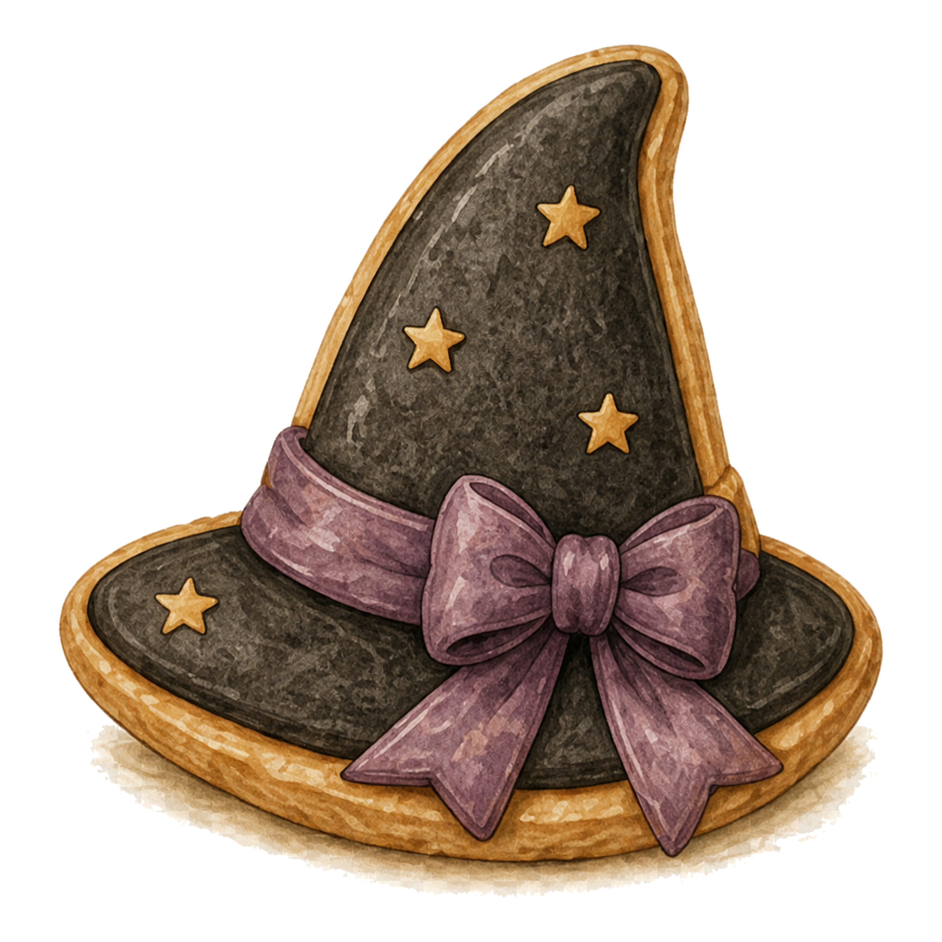 魔女帽子クッキーのかわいいハロウィンイラスト94840に写真・文字を入れる
