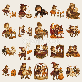 ハロウィンパーティーイラスト20選｜かわいい子どもの無料素材95378