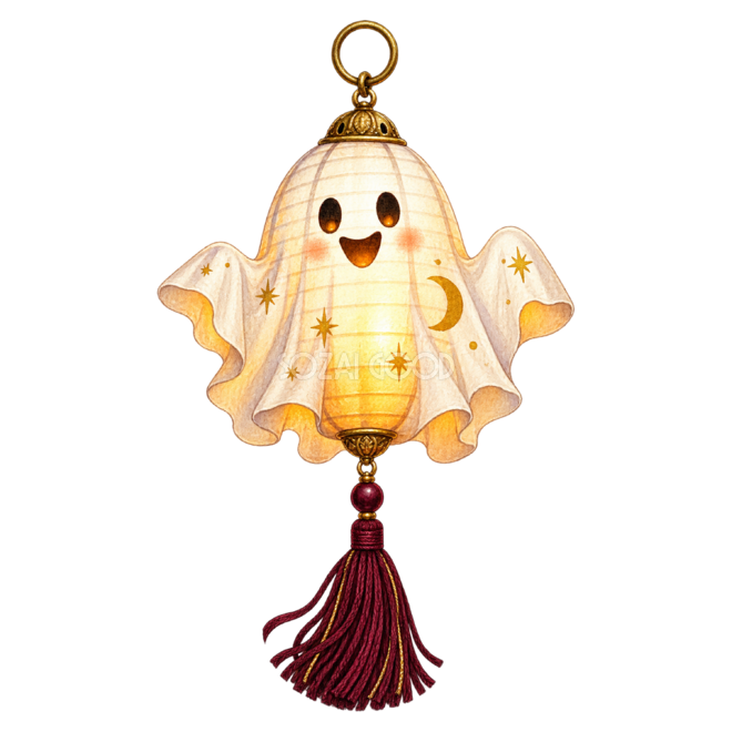 おばけランタンのハロウィンイラスト|かわいい無料素材95496