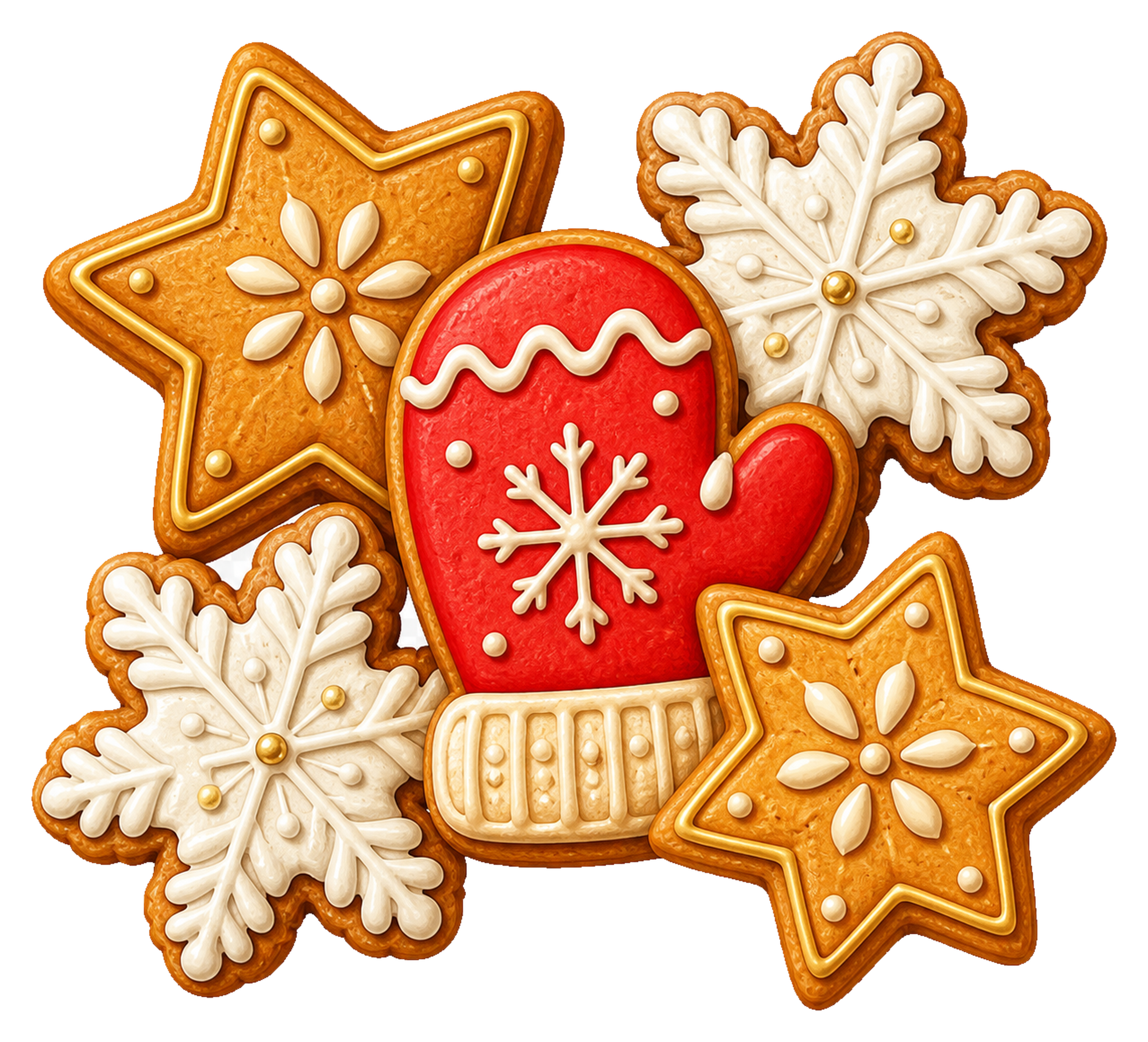 クリスマスクッキー詰め合わせのイラスト｜無料素材95592に写真・文字を入れる