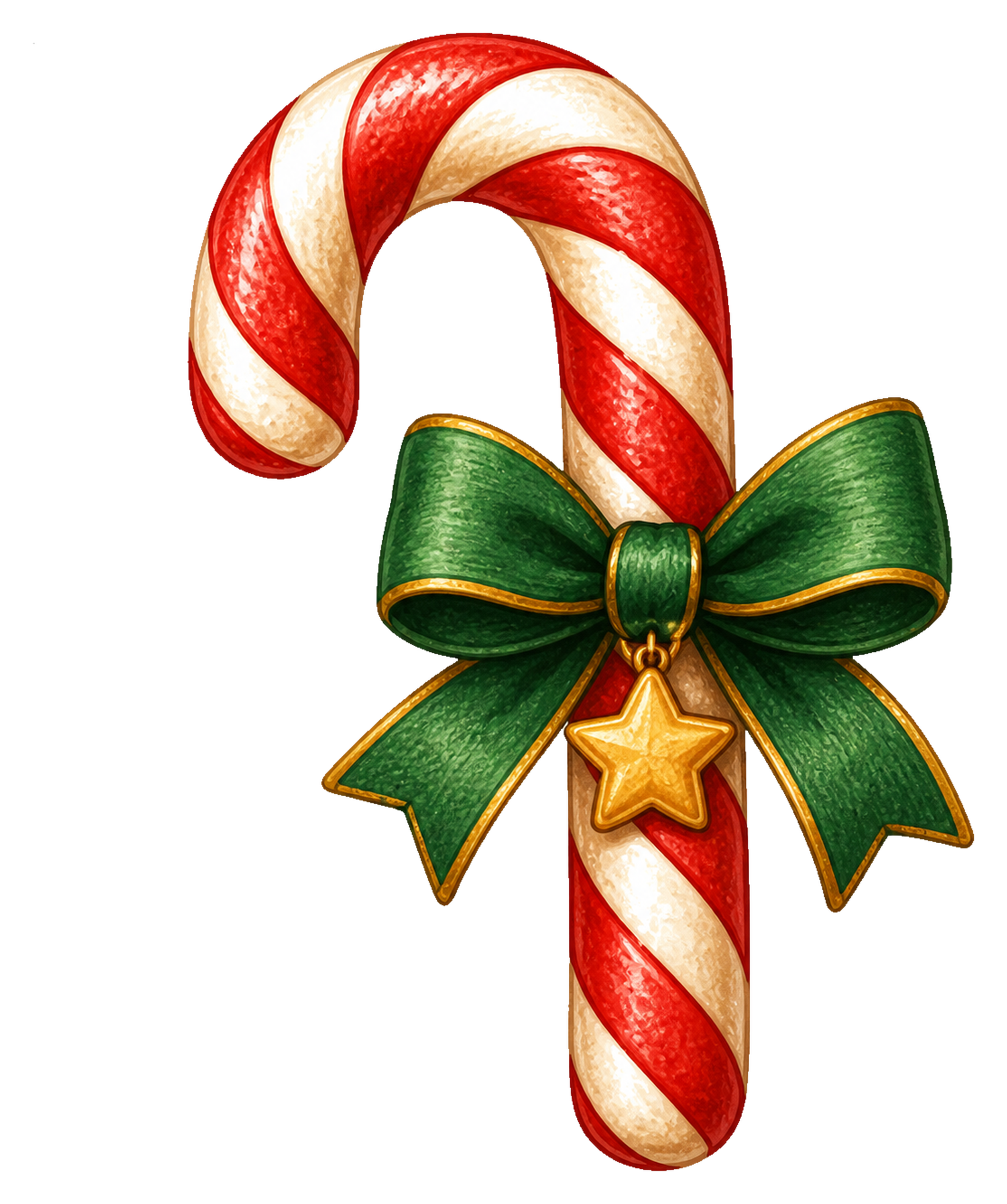 赤白のキャンディケインのクリスマスイラスト｜無料素材95605に写真・文字を入れる