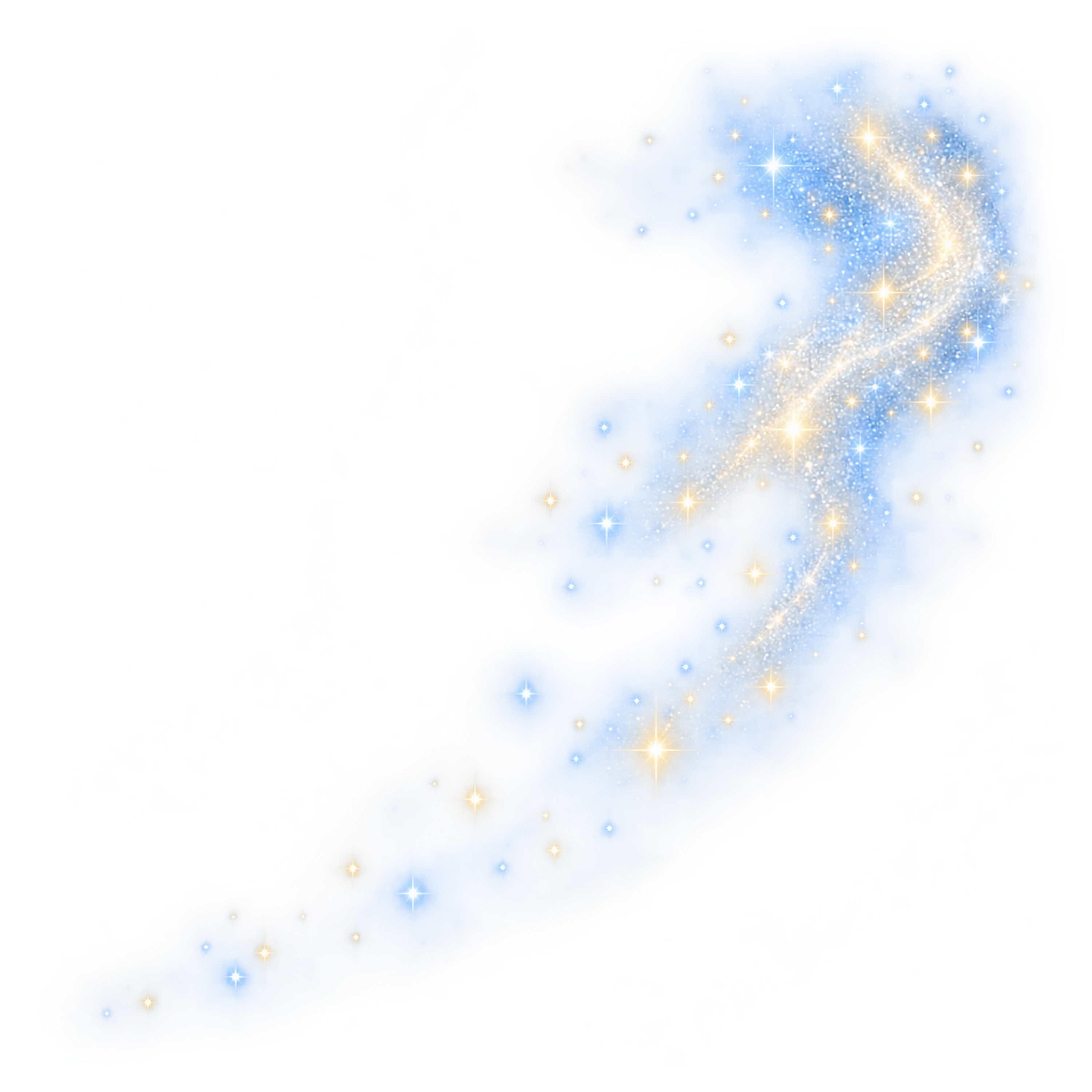 右上から降りそそぐ星の光の無料イラスト 98794に写真・文字を入れる