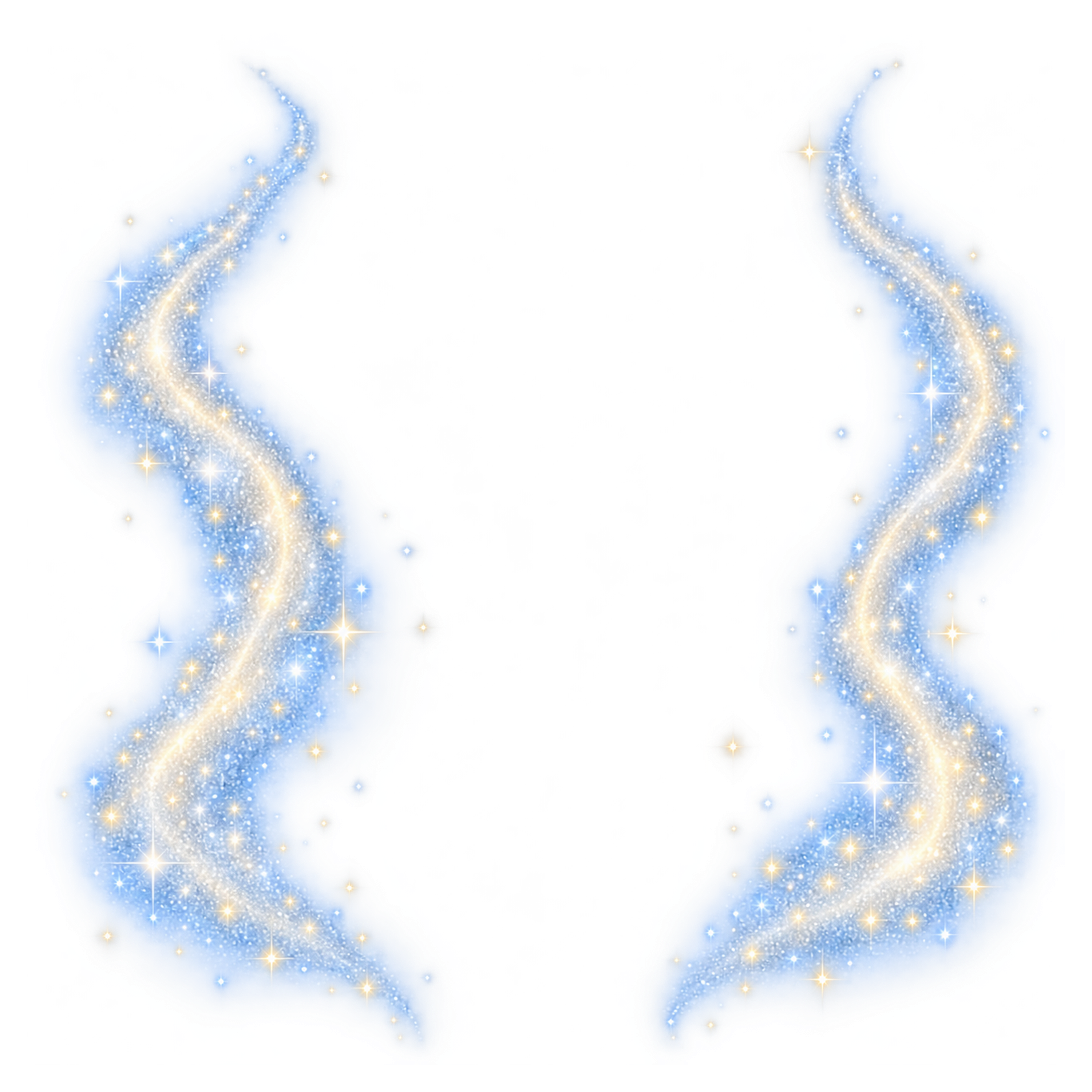 左右を飾る星の光の無料イラスト 98796に写真・文字を入れる