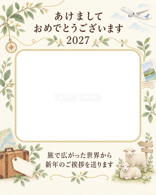 空の旅と新年の便り