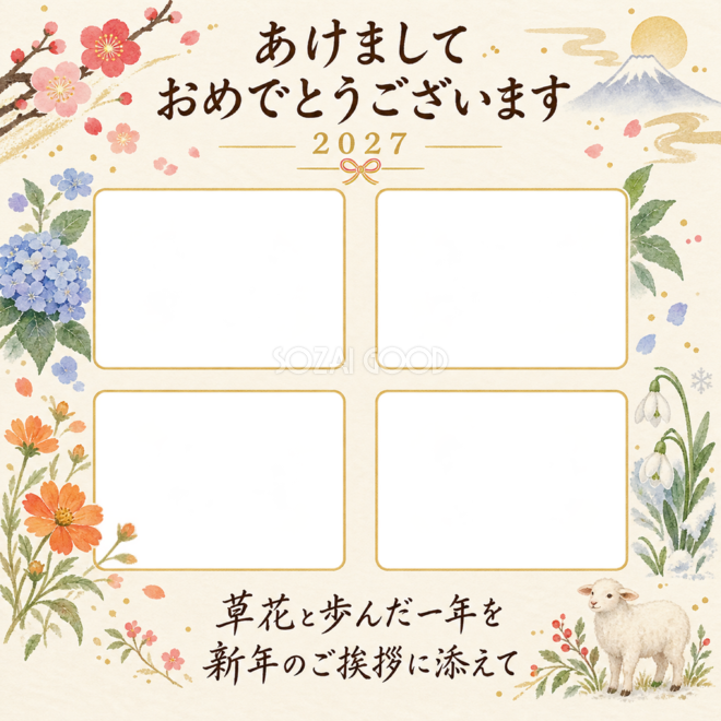 草花でつづる一年