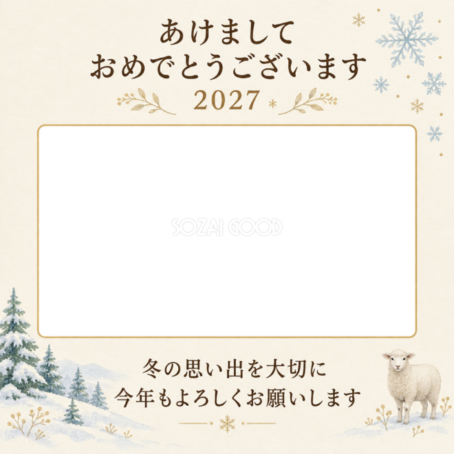 雪の森の一枚