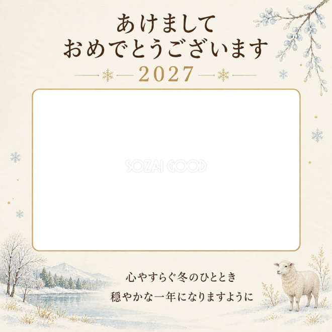 雪の湖畔の休日 雪の湖畔の休日