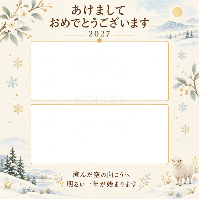 雪原と空の思い出