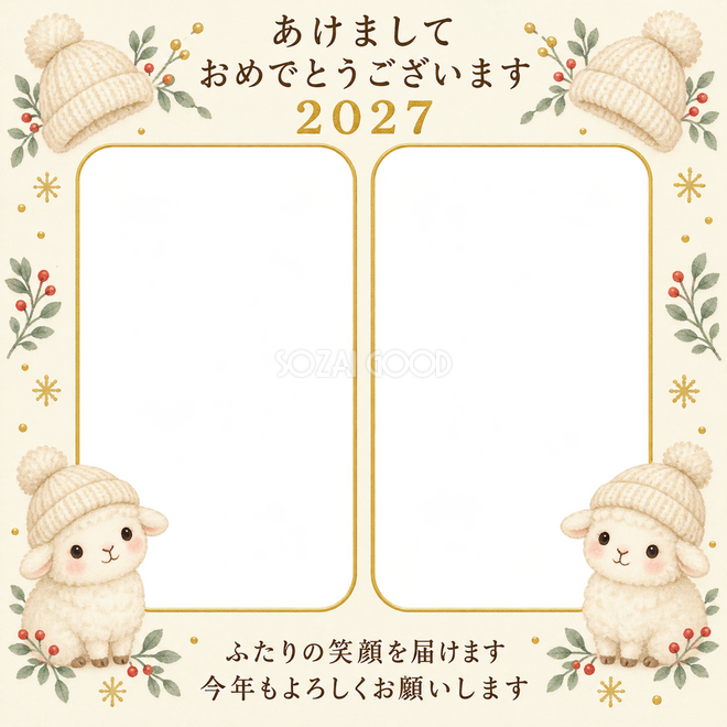 おそろいのニット帽 おそろいのニット帽