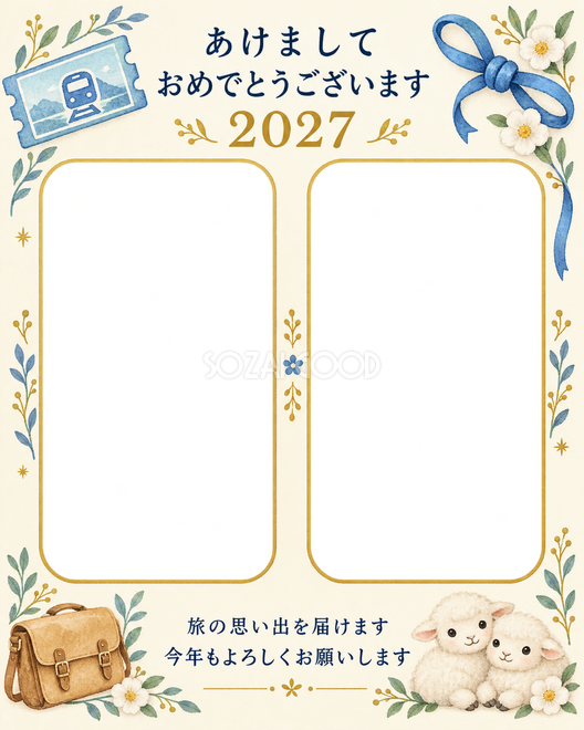 切符とかばんと青い結び目