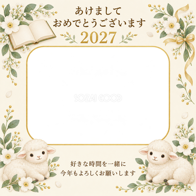 本と白い花