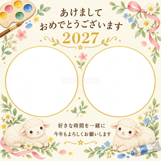 絵の具と丸い窓 絵の具と丸い窓