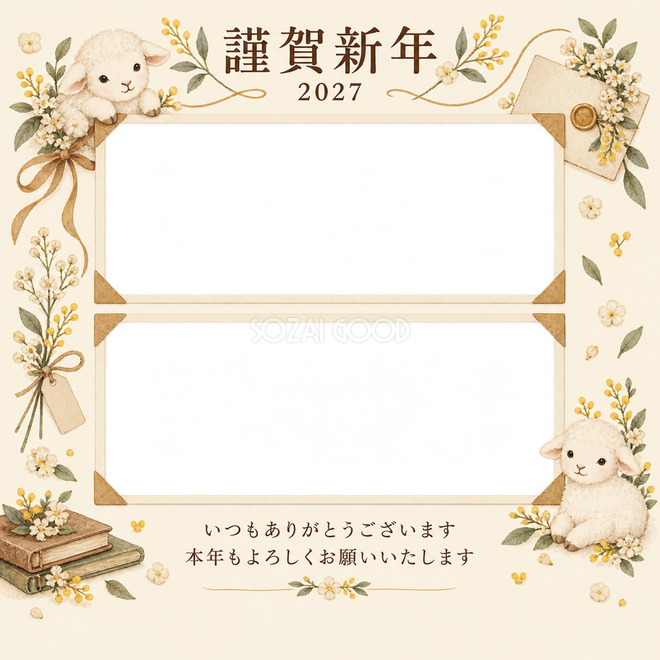 アルバムの一頁・小花 アルバムの一頁・小花