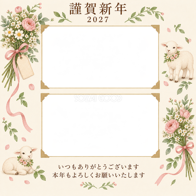 アルバムの一頁・小花の束
