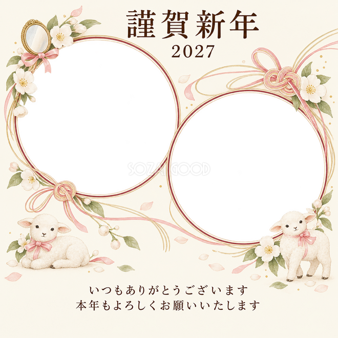 祝う結び目・白い花