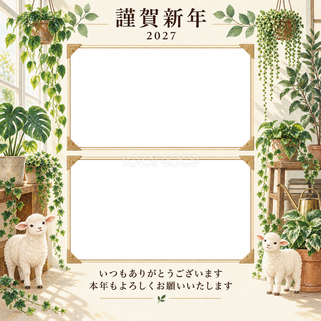 アルバムの一頁・観葉植物 アルバムの一頁・観葉植物