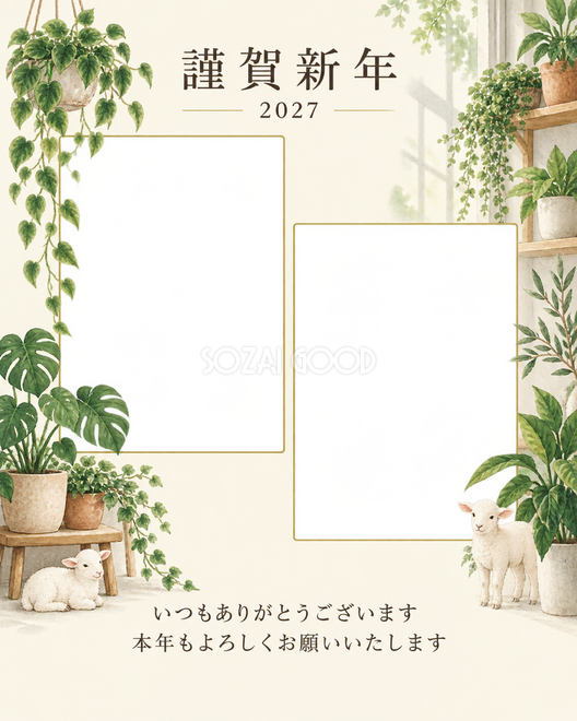 写真をすっきり・観葉植物