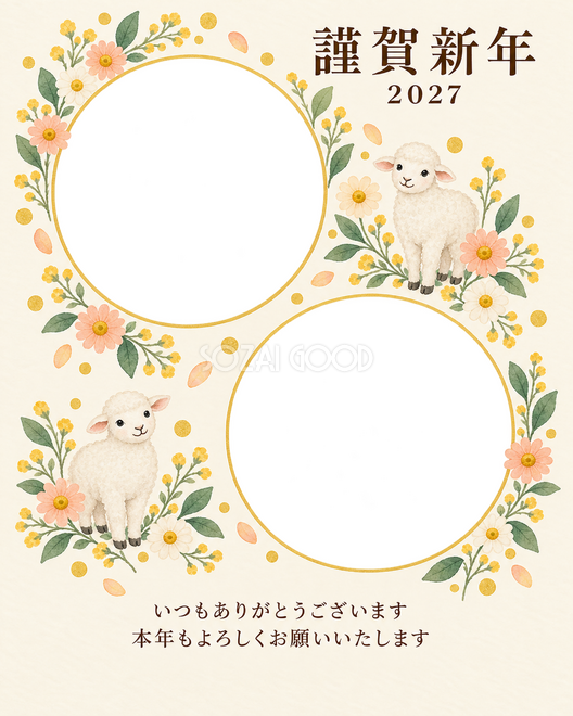 写真をすっきり・丸い小花