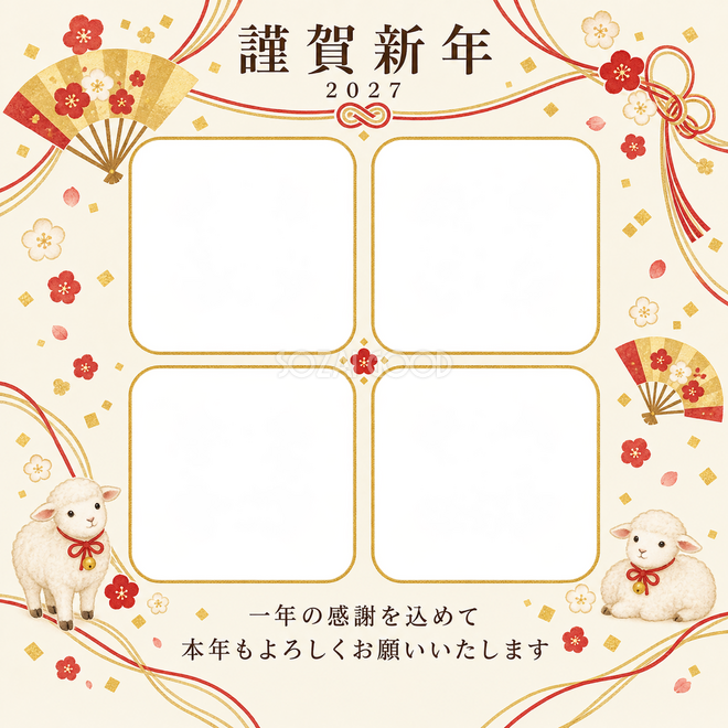 祝う結び目・扇