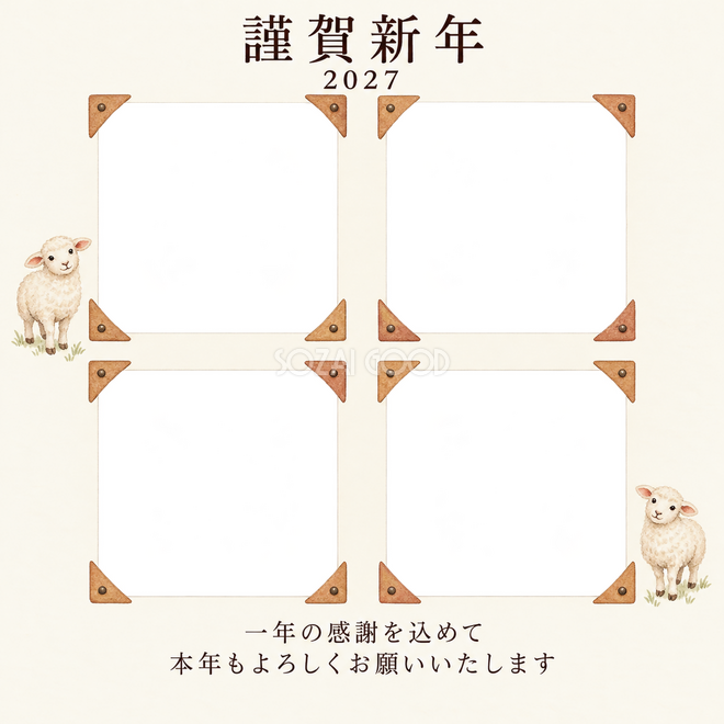 木のぬくもり・控えめなアルバムの角飾り