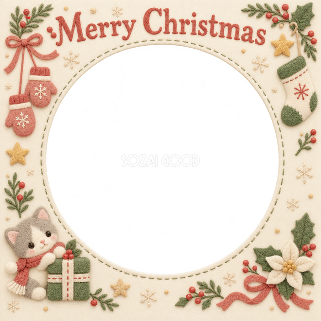ミトンとくつしたのクリスマス枠 ミトンとくつしたのクリスマス枠