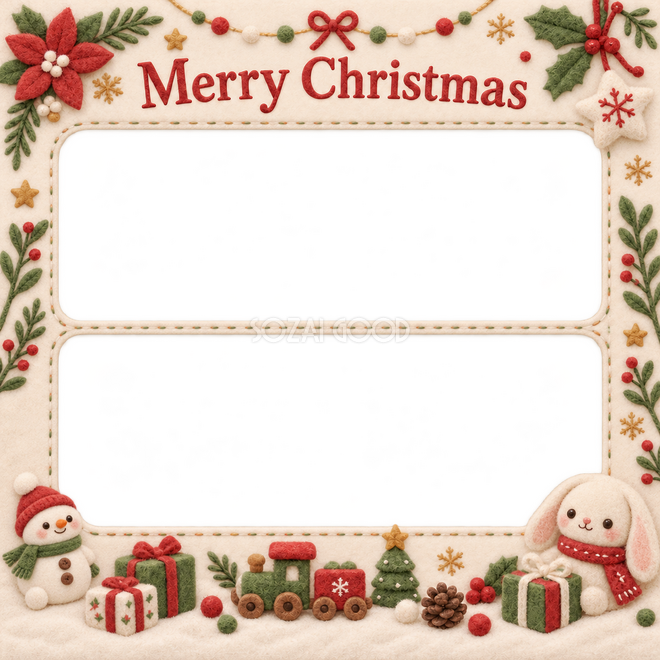 ゆきだるまのおもちゃのクリスマス枠 ゆきだるまのおもちゃのクリスマス枠