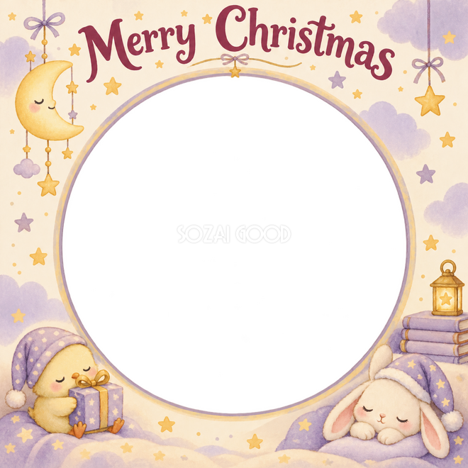 ひよこと贈り物のクリスマス枠 ひよこと贈り物のクリスマス枠