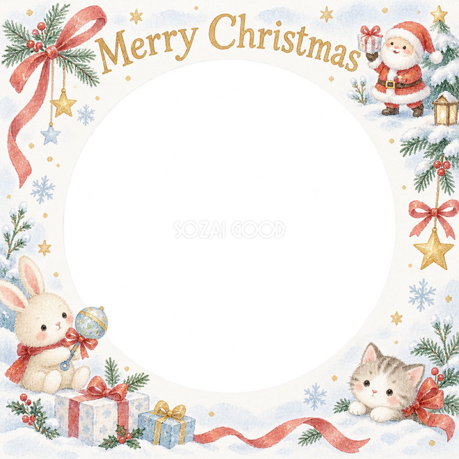 ラトルとリボンのクリスマス枠