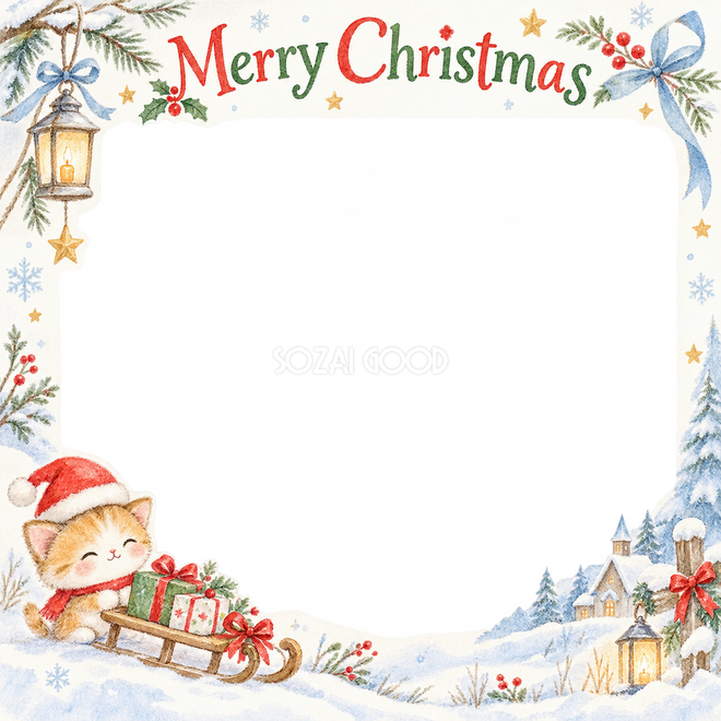 おもちゃのそりのクリスマス枠
