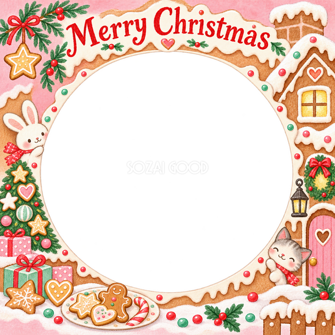 小さなクリスマスツリーのクリスマス枠