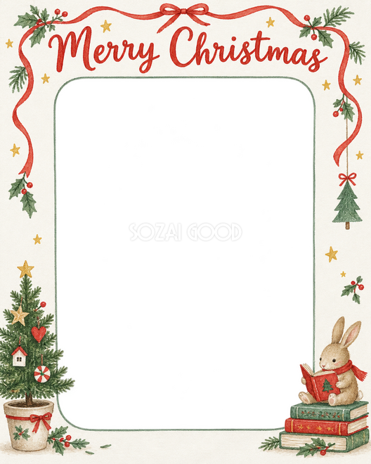 小さなクリスマスツリーのクリスマス枠 小さなクリスマスツリーのクリスマス枠