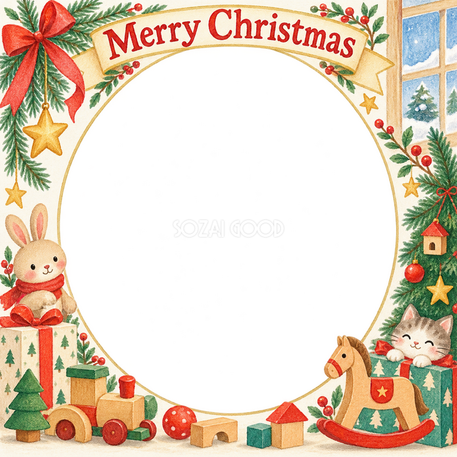 木のおもちゃのクリスマス枠