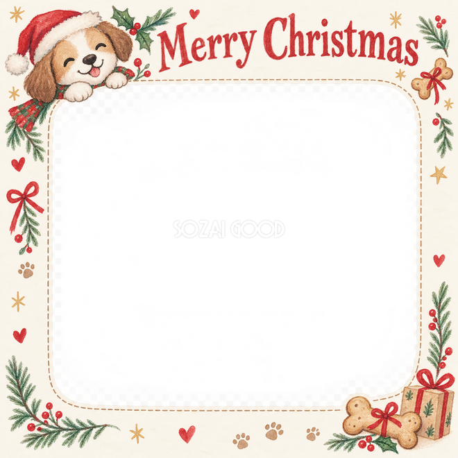 骨形クッキーのクリスマス枠 骨形クッキーのクリスマス枠