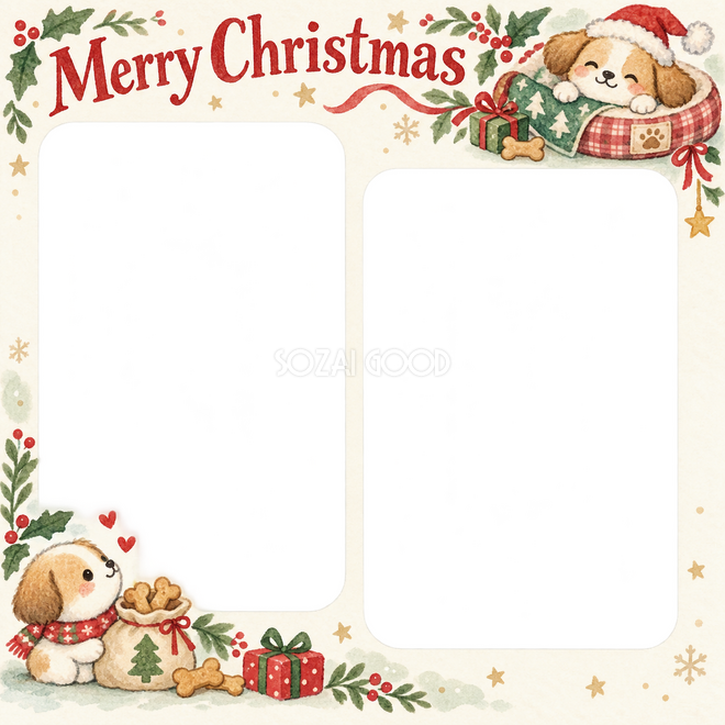 ちいさなペット用ベッドのクリスマス枠 ちいさなペット用ベッドのクリスマス枠