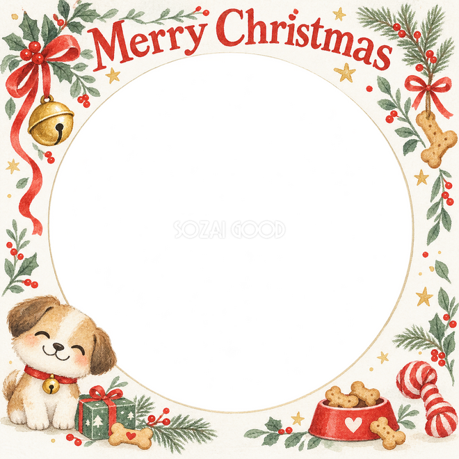 鈴と首輪のクリスマス枠 鈴と首輪のクリスマス枠