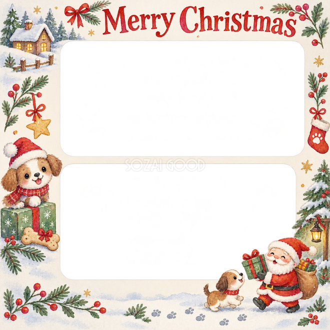 贈り物の箱のクリスマス枠 贈り物の箱のクリスマス枠
