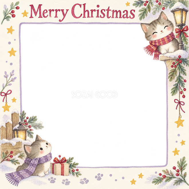 お散歩のマフラーのクリスマス枠 お散歩のマフラーのクリスマス枠