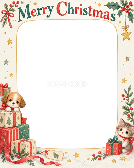 ちいさなペット用ベッドのクリスマス枠 ちいさなペット用ベッドのクリスマス枠