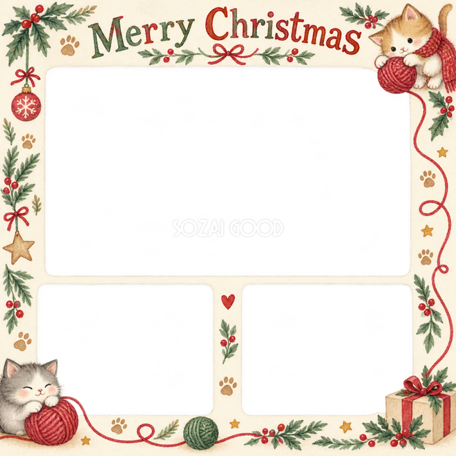 ねこの毛糸玉のクリスマス枠