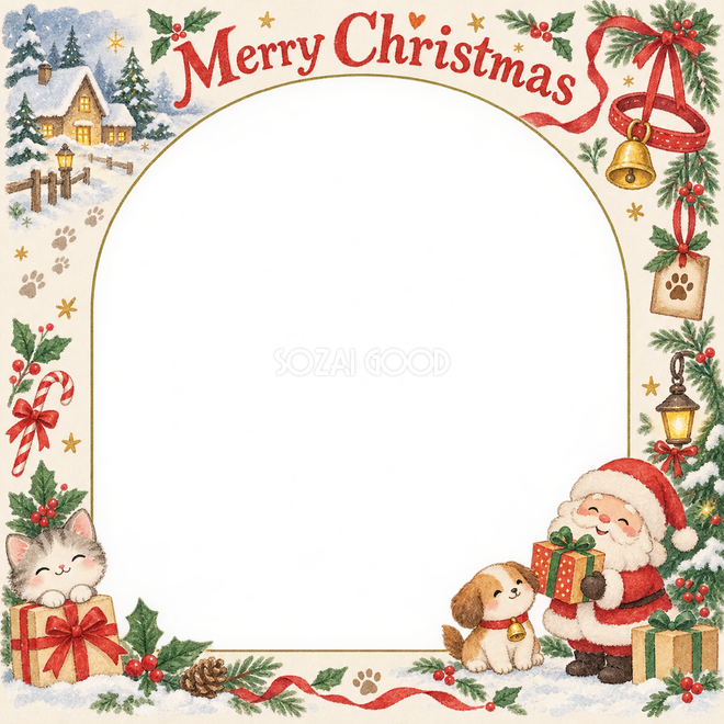 鈴と首輪のクリスマス枠